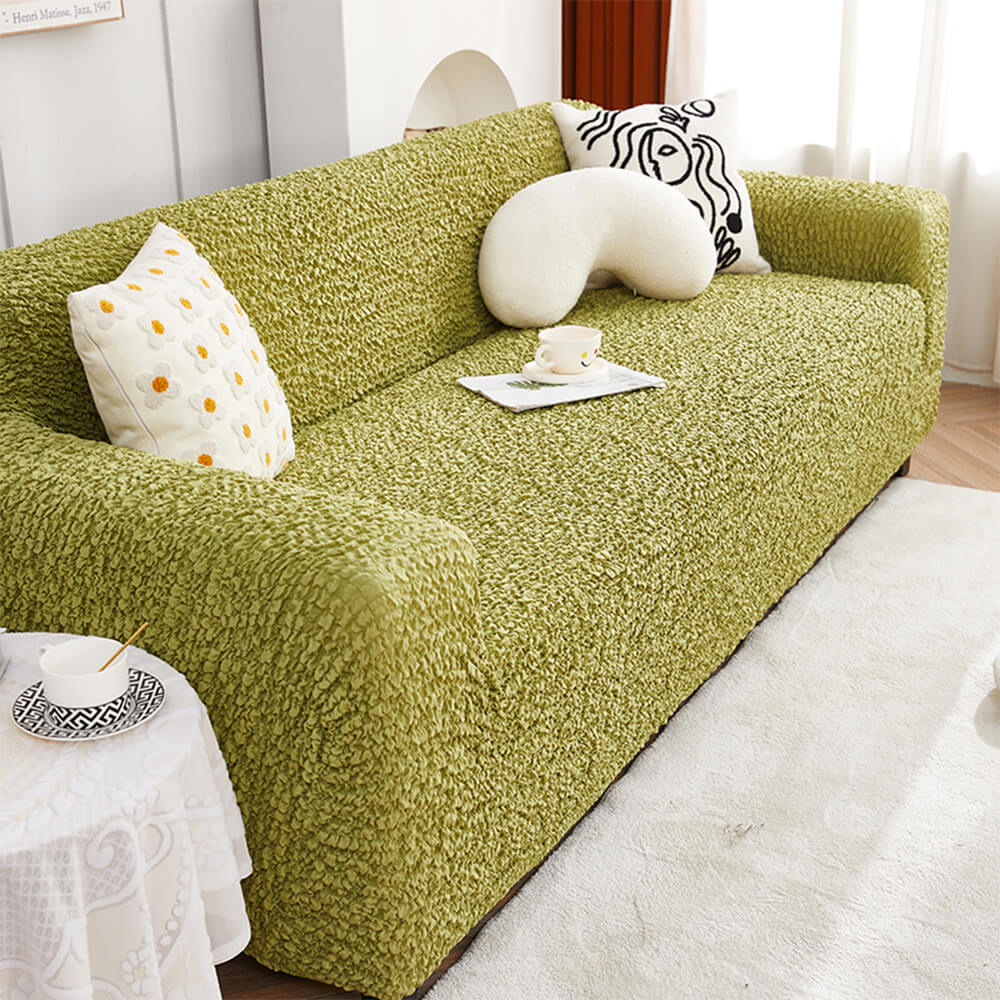 All-Season Cloud Bubble Textured Stretch Full-Cover Sofa Cover