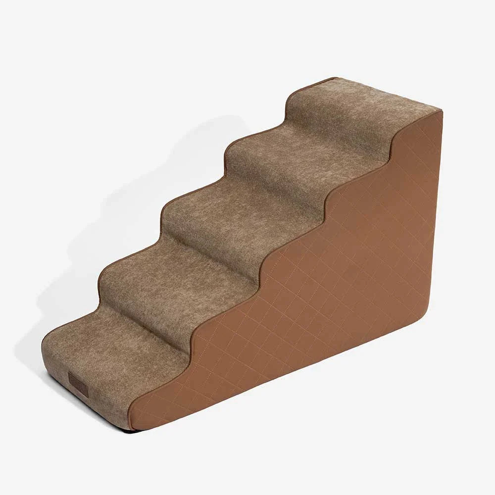Faux Leather High-Density Sponge Removable Pet Steps - LuxeStep