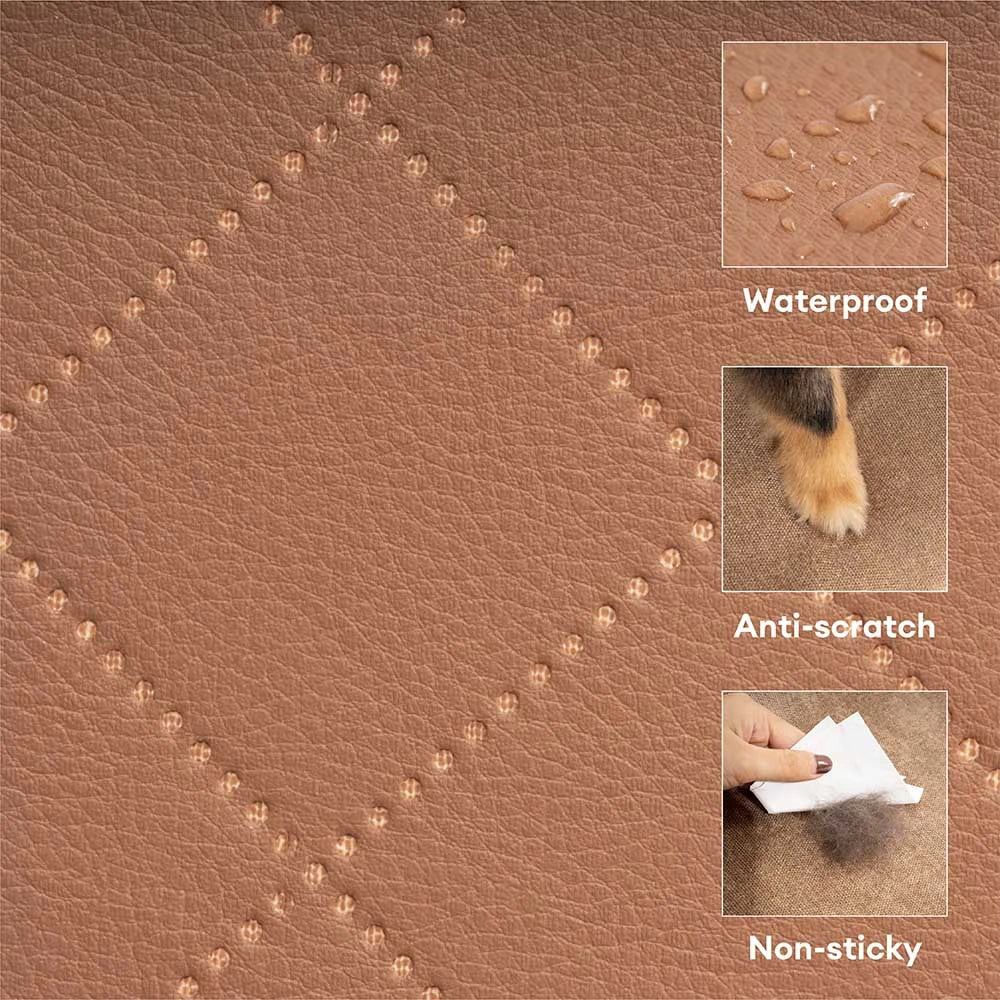 Faux Leather High-Density Sponge Removable Pet Steps - LuxeStep