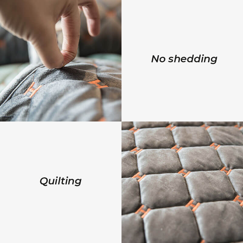 Luxury Quilted Velvet Non-Slip Sofa Cover