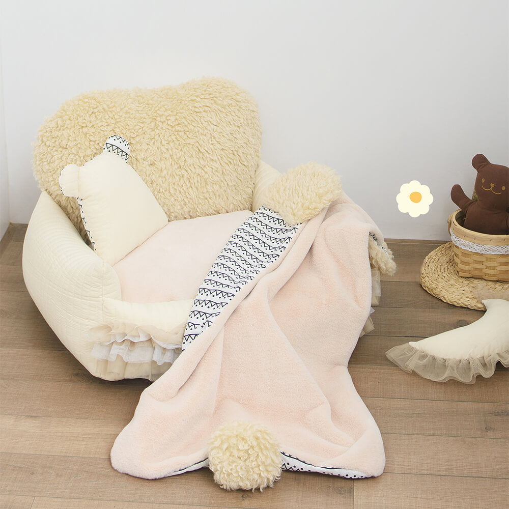 Nordic Soft Faux Lamb wool Ultra-Warm Dog Bed