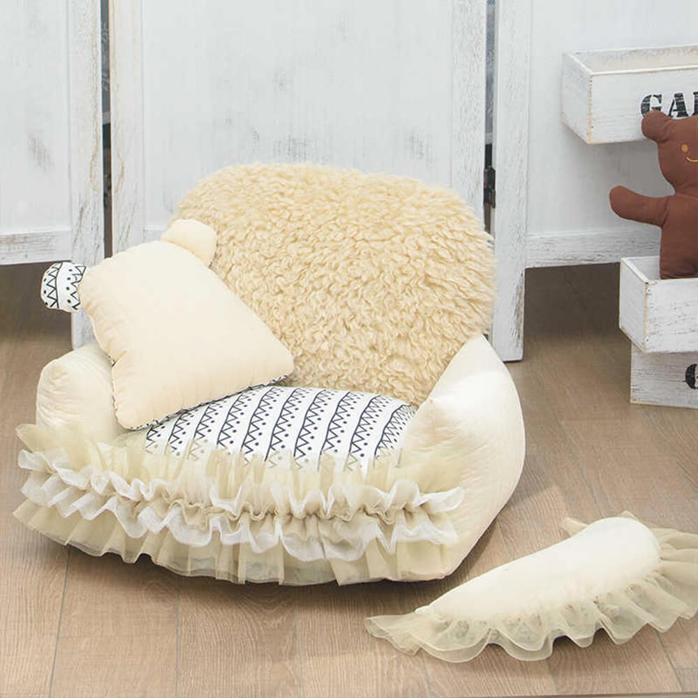 Nordic Soft Faux Lamb wool Ultra-Warm Dog Bed