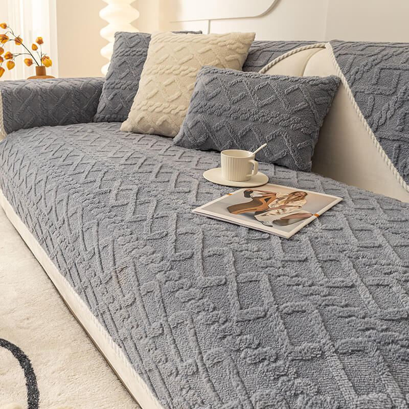 Thickened Soft Plush Sofa Protection Decoration Sofa Cover