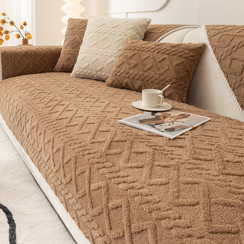 Thickened Soft Plush Sofa Protection Decoration Sofa Cover