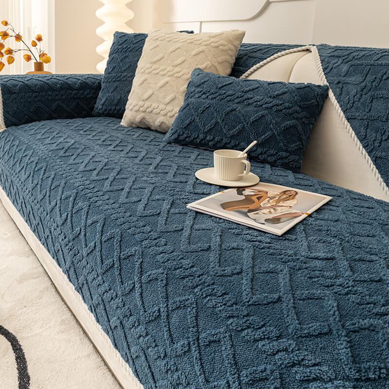 Thickened Soft Plush Sofa Protection Decoration Sofa Cover