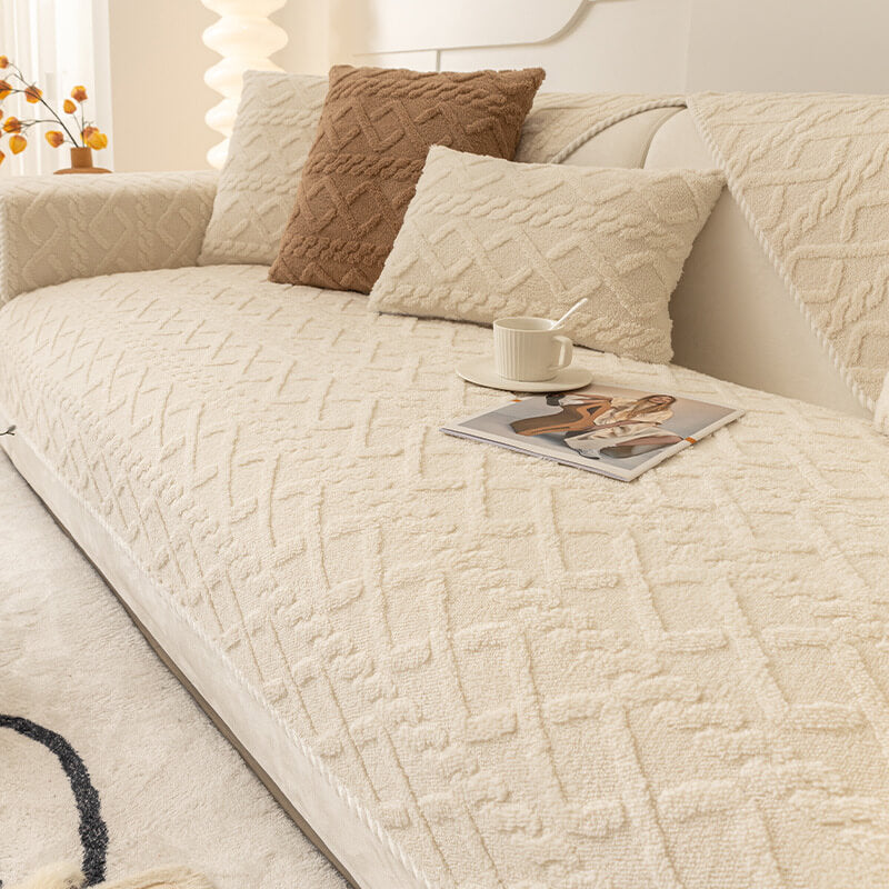 Thickened Soft Plush Sofa Protection Decoration Sofa Cover