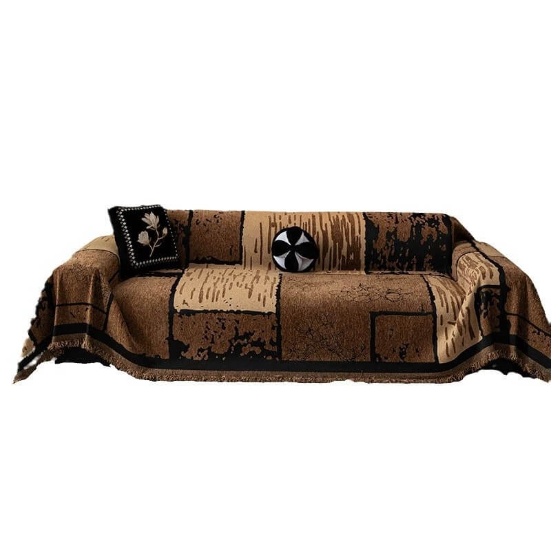 Vintage Chenille Anti-Scratch Sofa Protector Throw Sofa Cover