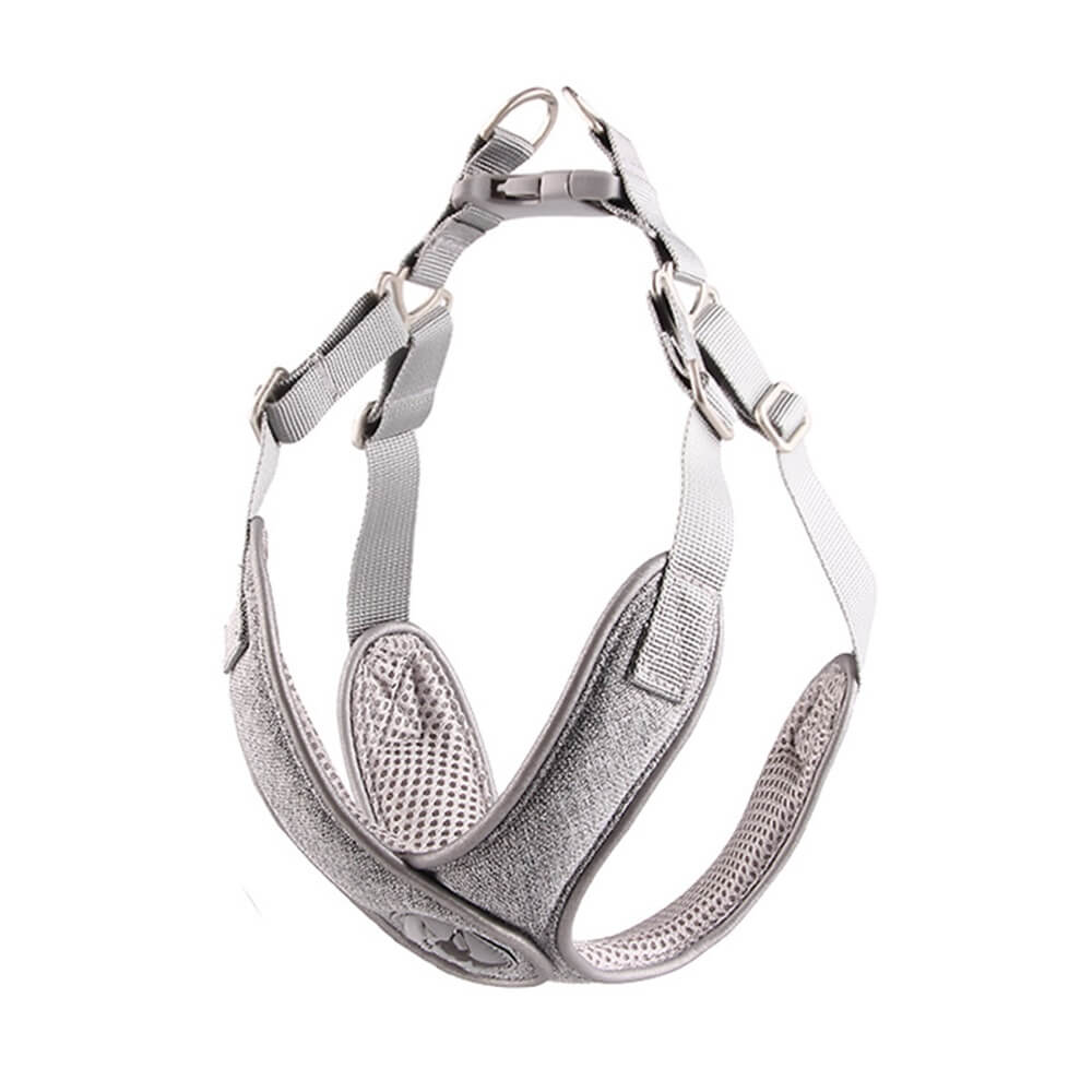 Breathable Reflective Vest Style Dog Lead and Chest Harness