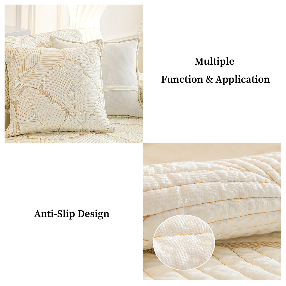 Leaf Pattern Furniture Anti-scratch & Skid Protection Sofa Cover