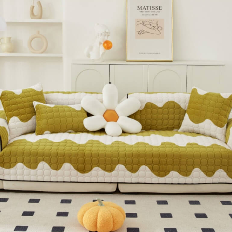Milk Velvet Sofa Cover Furniture Non-slip Protection Sofa Cover