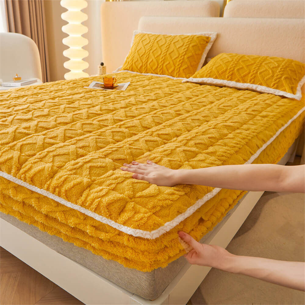 Washable Fluffy Fitted Sheet Mattress Cover