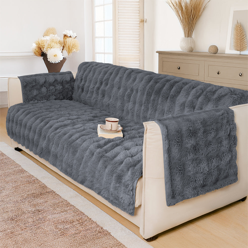 Waterproof Fluffy Soft Furniture Protector Sofa Cover-EverDry