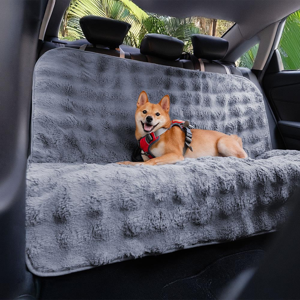 Fluffy Cosy Calming Pet Blanket Car Seat Protector Cover- Sure step