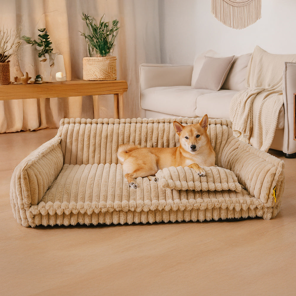 Bed Cover - Large Washable Fluffy Orthopaedic Soft Dog Pillow Dog Sofa Bed