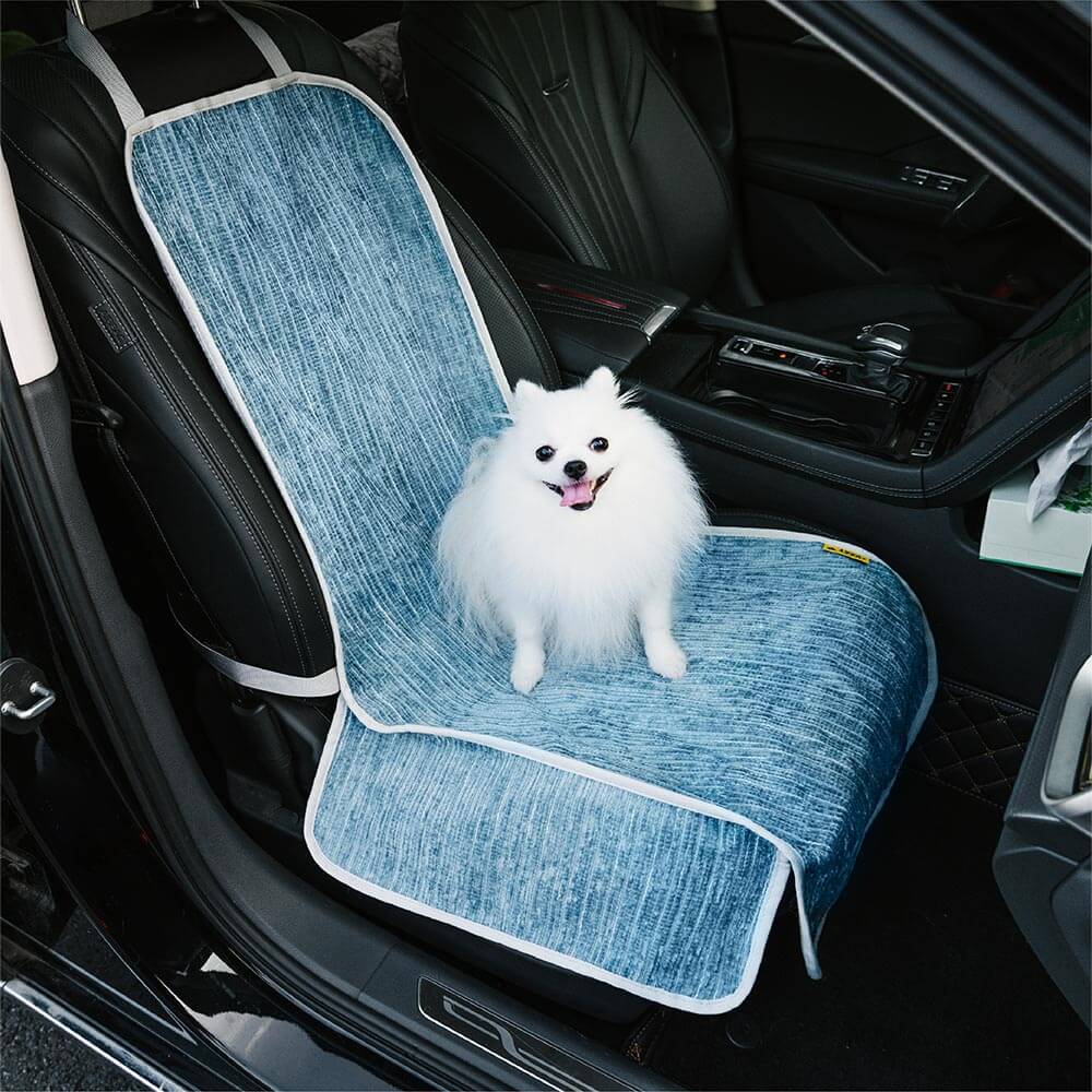 Waterproof Striped Chenille Pet Car Seat Protector Cover-Road Safer