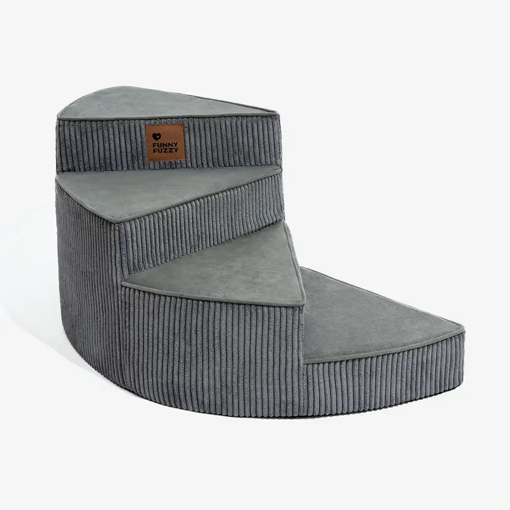 Cosy Corduroy Joint-Friendly Removable Spiral Pet Steps - CreamyStep