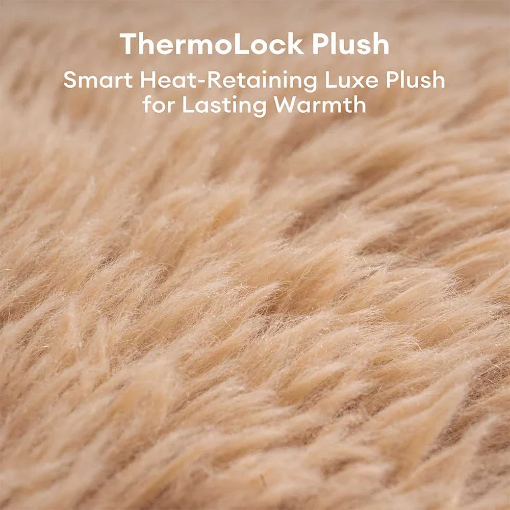 Luxe Faux Leather＆Plush Removable Sponge Orthopaedic Dog Bed - WarmRest