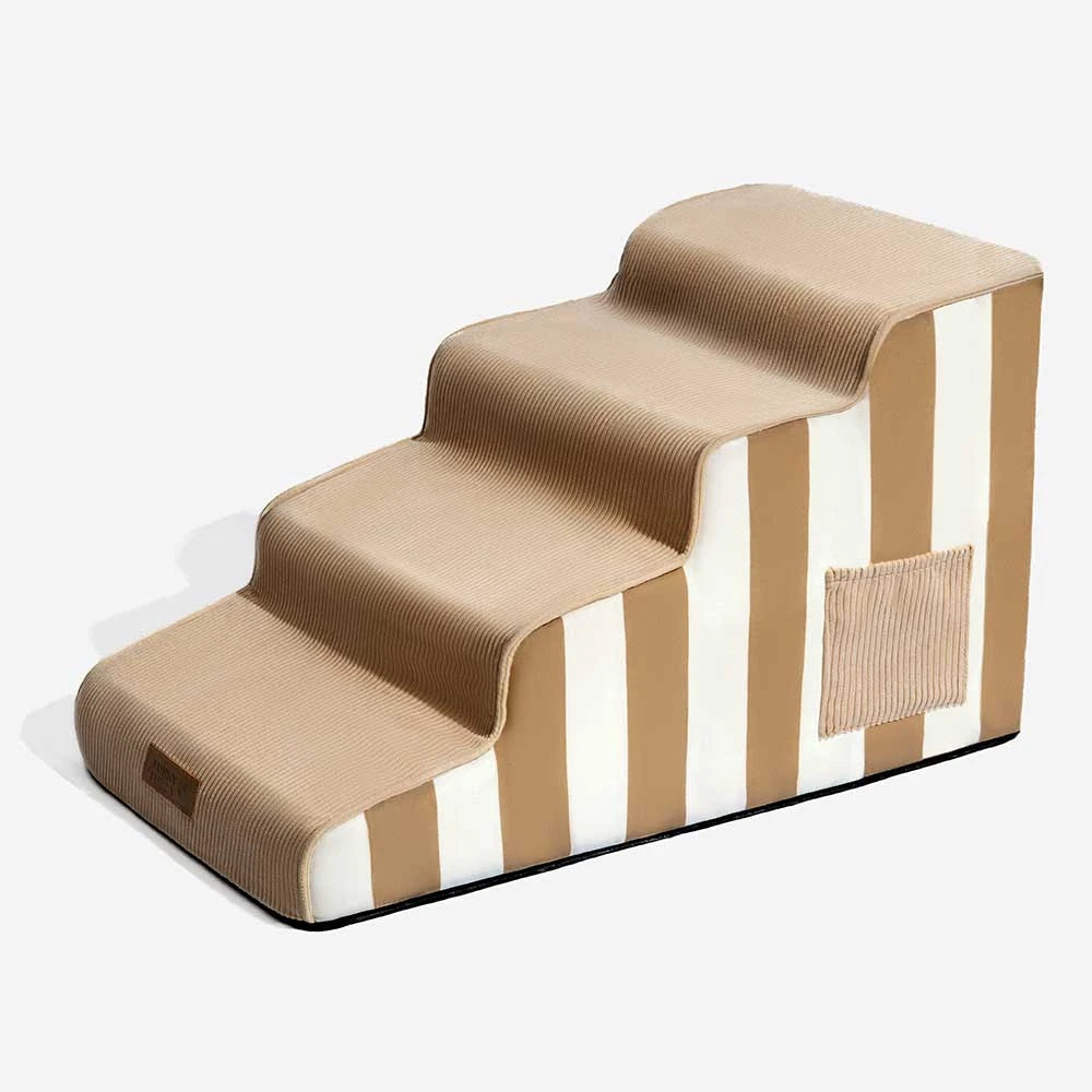 Trendy Striped Removable Sponge Anti-Slip Pet Step - SafeStep