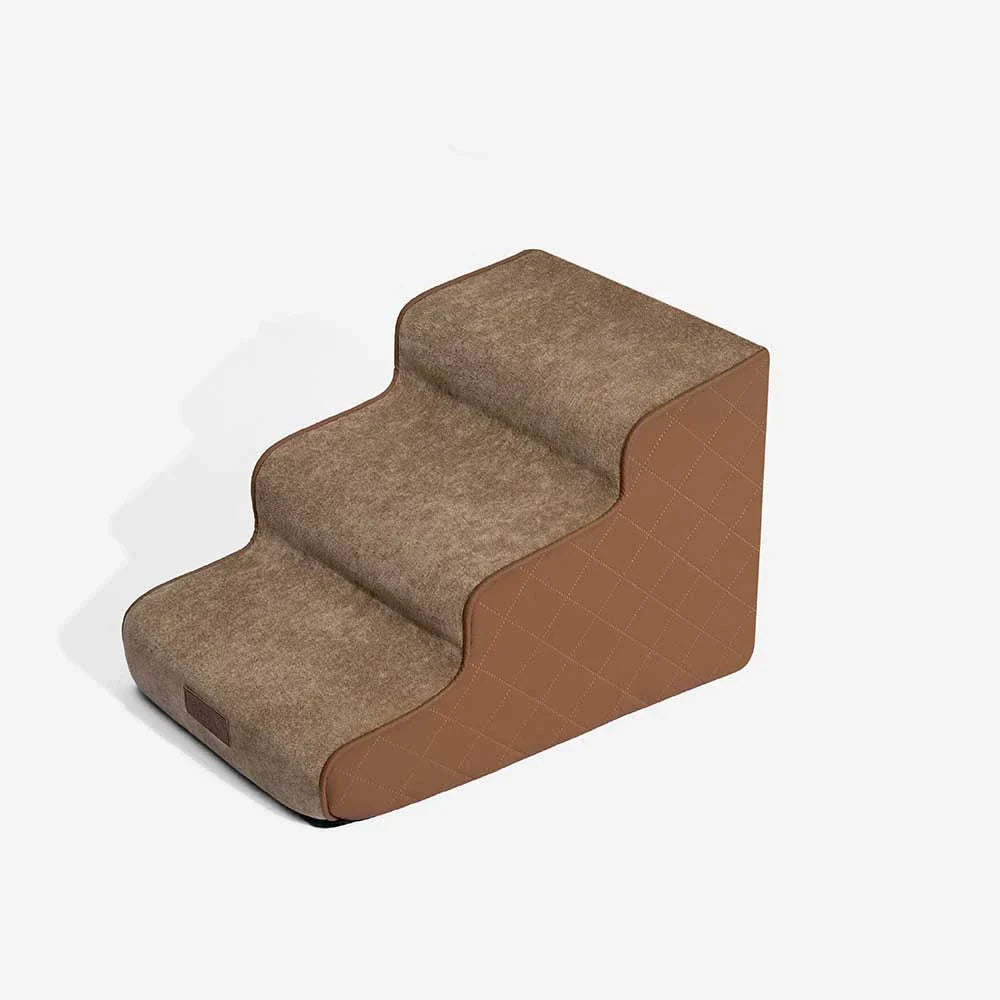 Faux Leather High-Density Sponge Removable Pet Steps - LuxeStep
