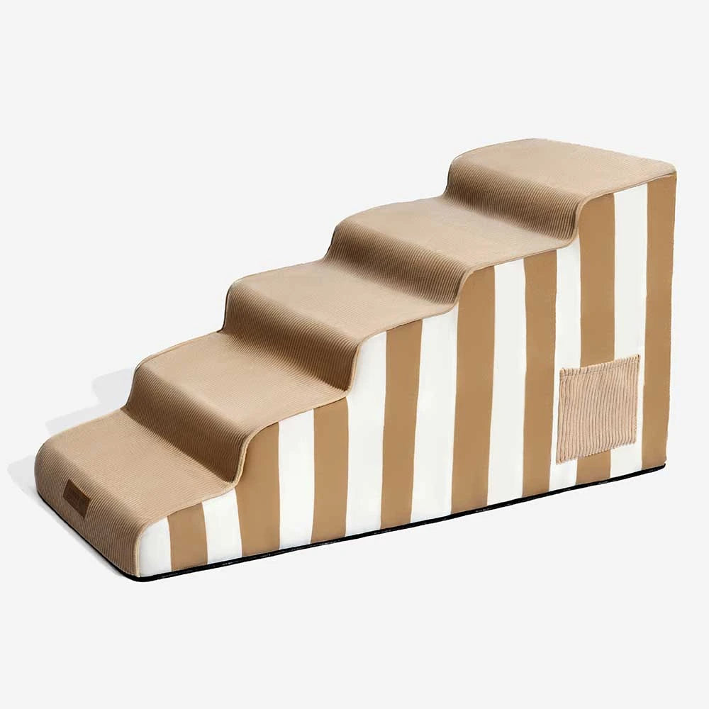 Trendy Striped Removable Sponge Anti-Slip Pet Step - SafeStep