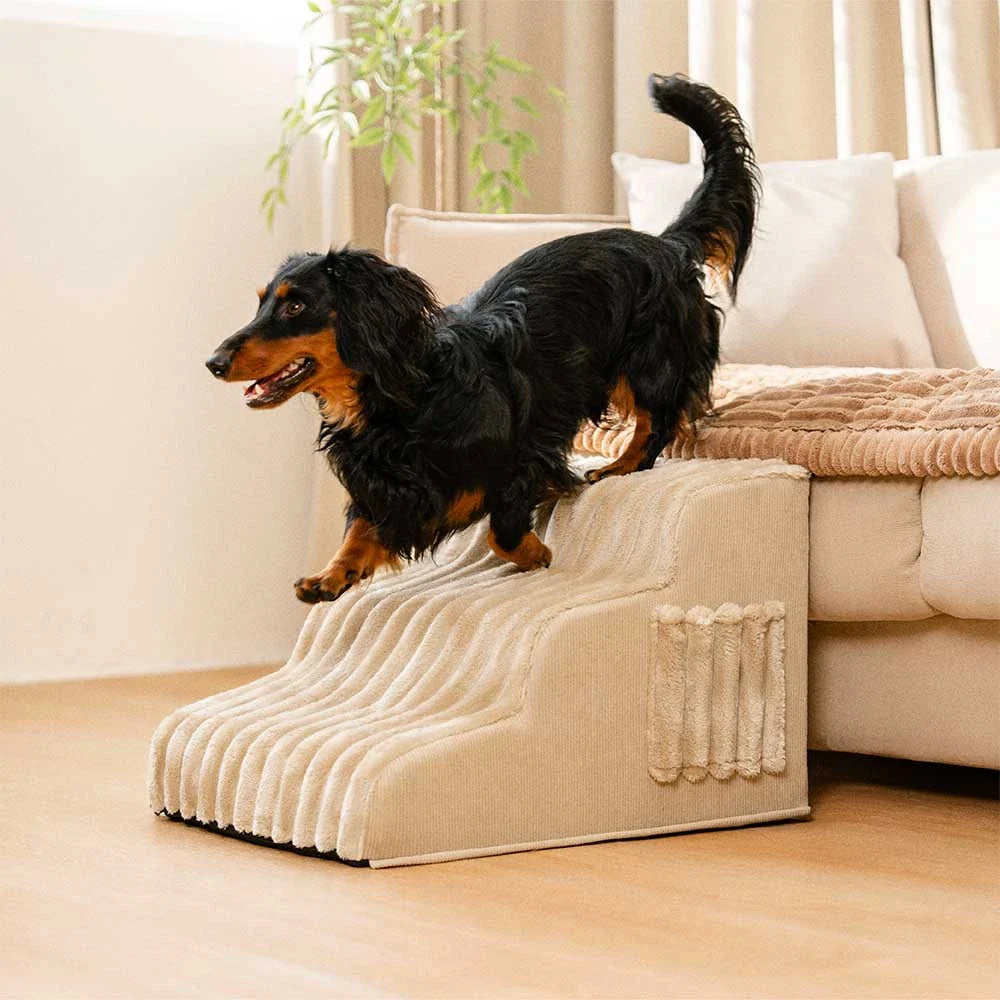 2 in 1 Fluffy Plush Sponge Detachable Pet Step＆Bed - CreamyRamp