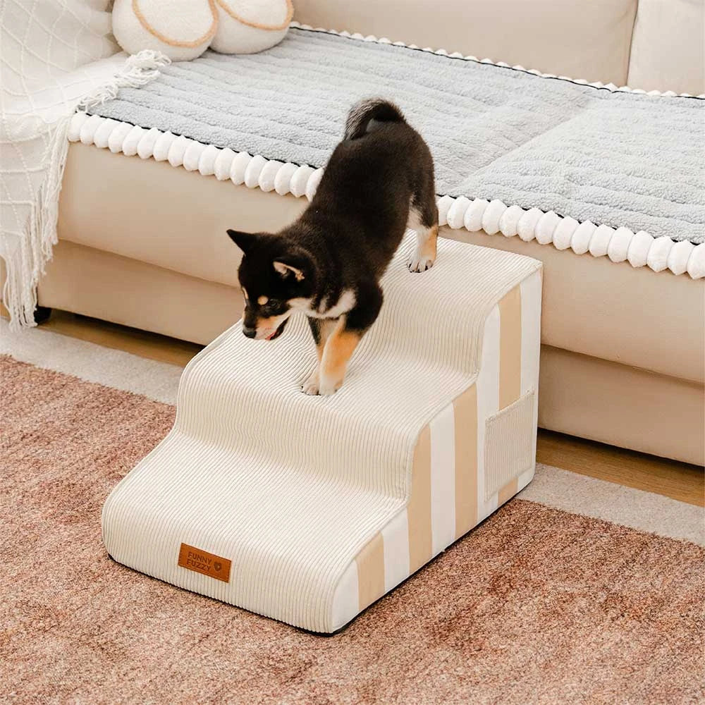 Trendy Striped Removable Sponge Anti-Slip Pet Step - SafeStep