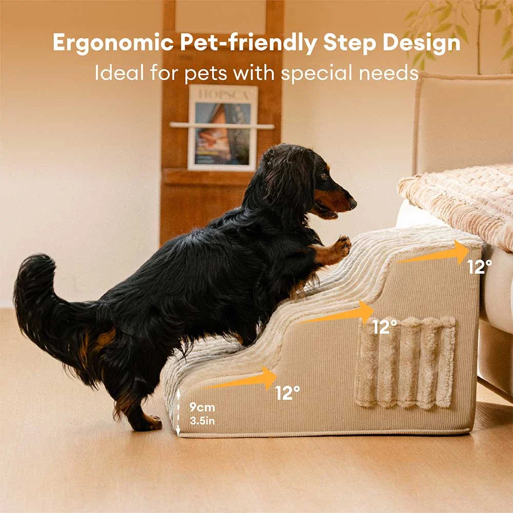 2 in 1 Fluffy Plush Sponge Detachable Pet Step＆Bed - CreamyRamp