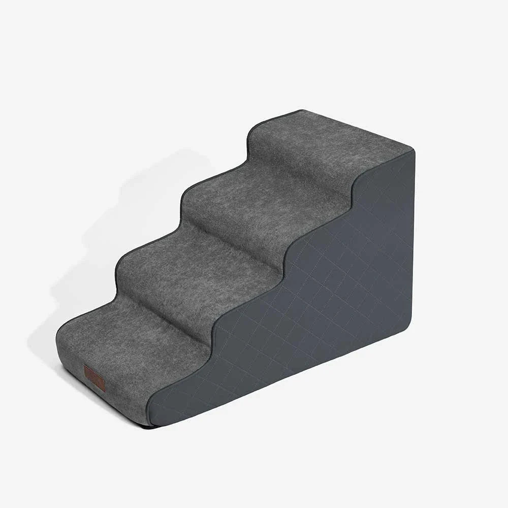 Faux Leather High-Density Sponge Removable Pet Steps - LuxeStep