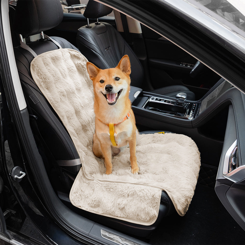 Fluffy Cosy Calming Pet Blanket Car Seat Protector Cover- Sure step