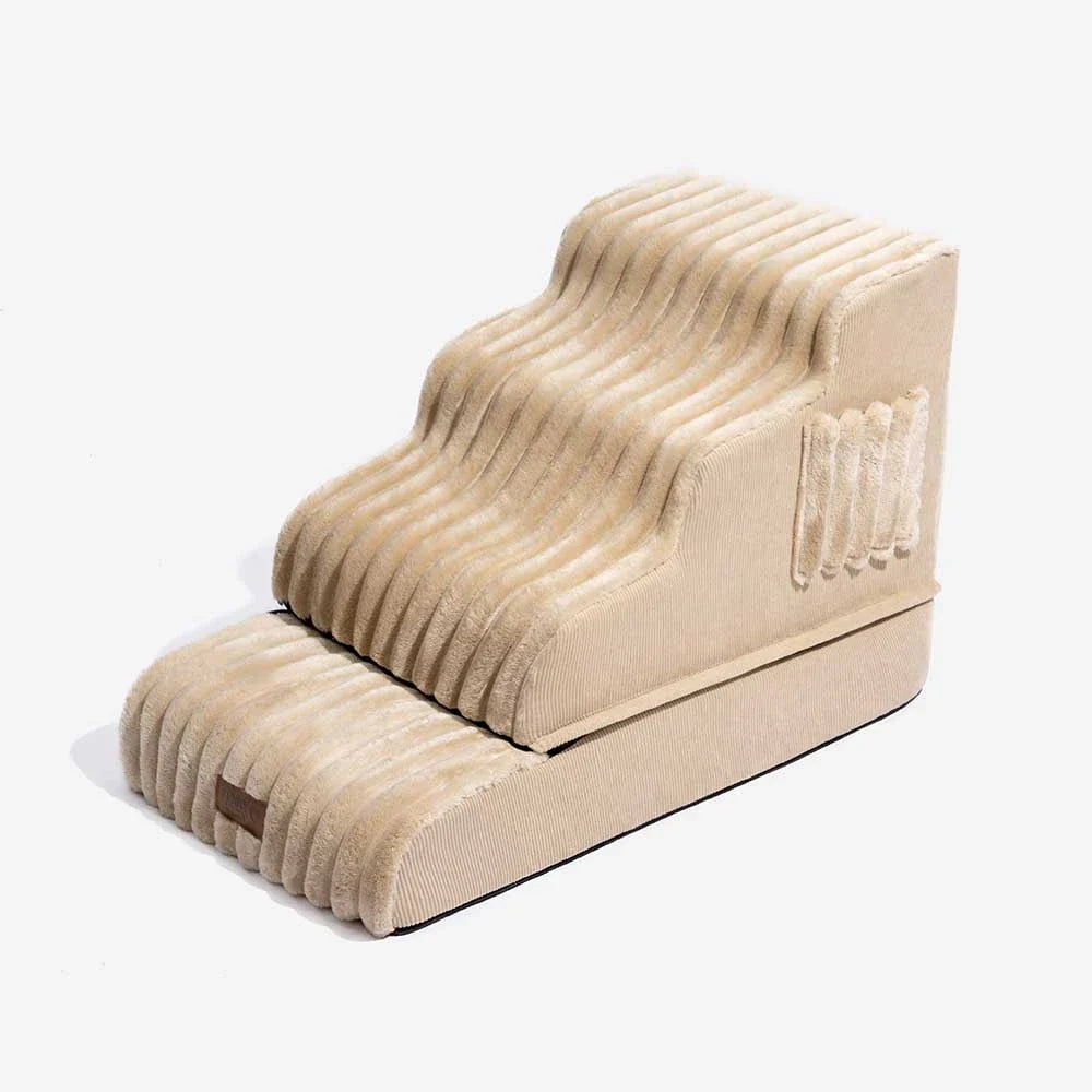 2 in 1 Fluffy Plush Sponge Detachable Pet Step＆Bed - CreamyRamp