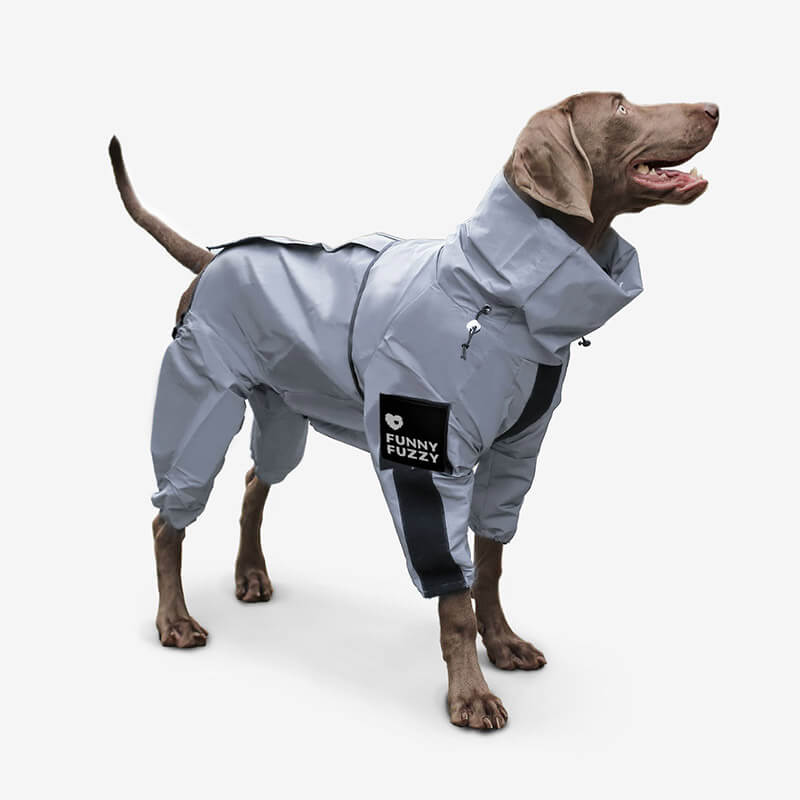 Reflective All-weather Waterproof Space Coat Dog Rain Coat