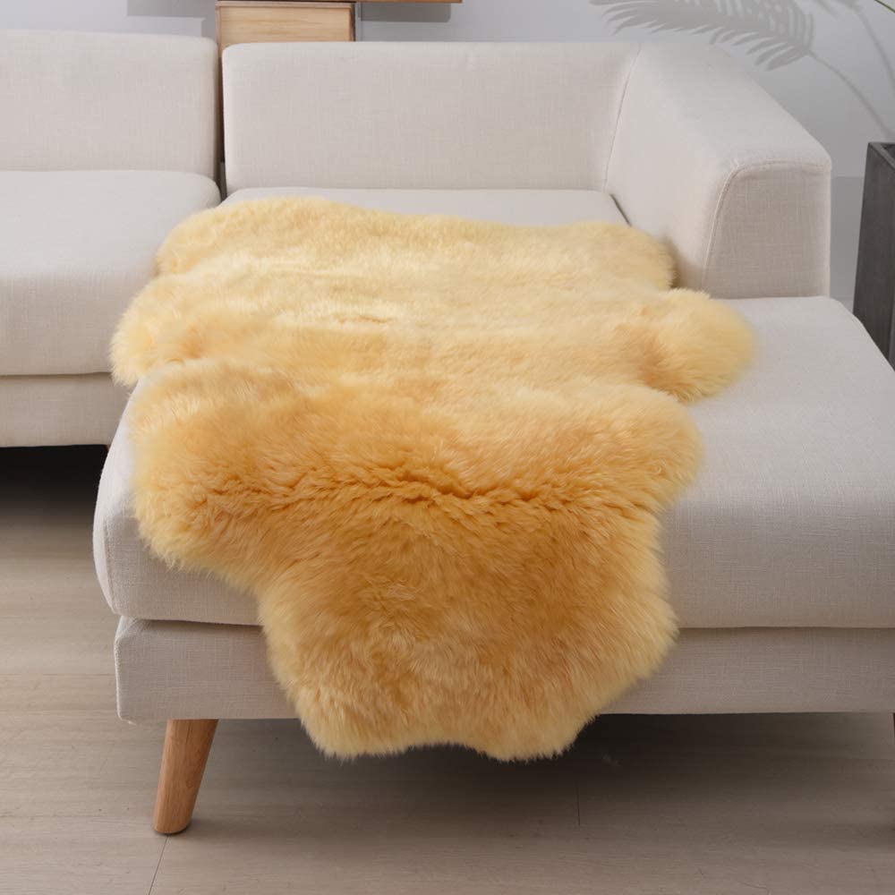 Long Plush Soft Irregular Cashmere Rug – Cosy Comfort for Your Home