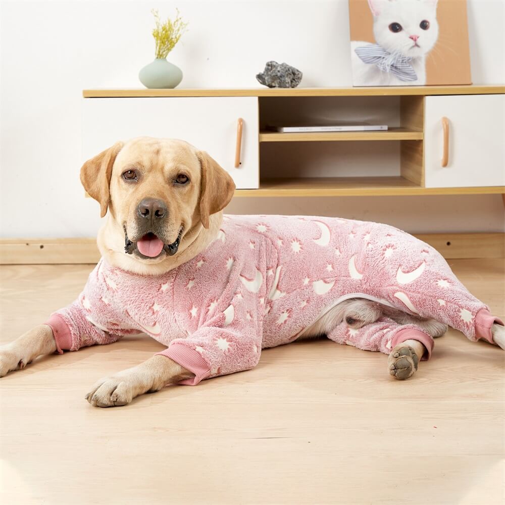 Soft and Cosy Moon & Stars Dog Pyjamas - Perfect for Year-Round Comfort