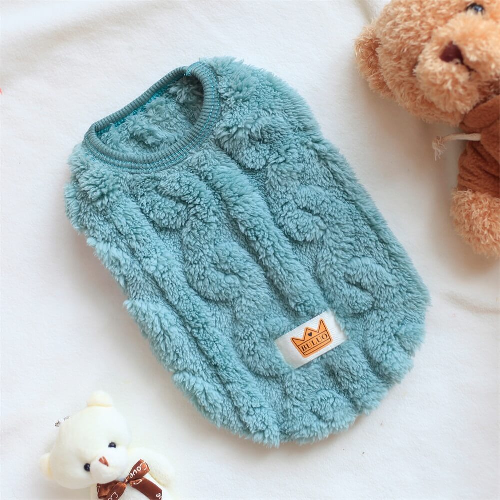 Cosy and Plush Fleece Dog Sweater – Available in Multiple Colours