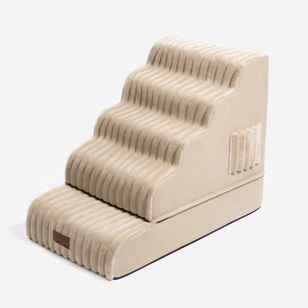 2 in 1 Fluffy Plush Sponge Detachable Pet Step＆Bed - CreamyRamp