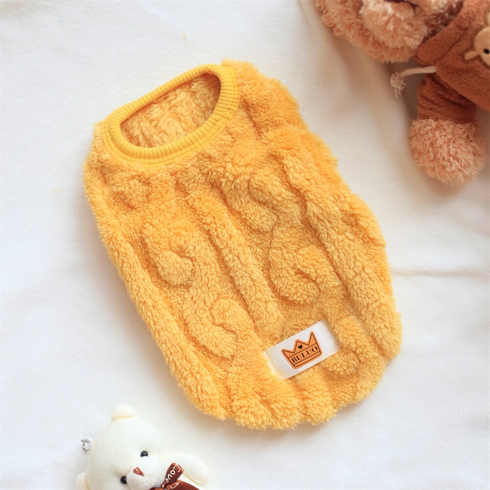 Cosy and Plush Fleece Dog Sweater – Available in Multiple Colours