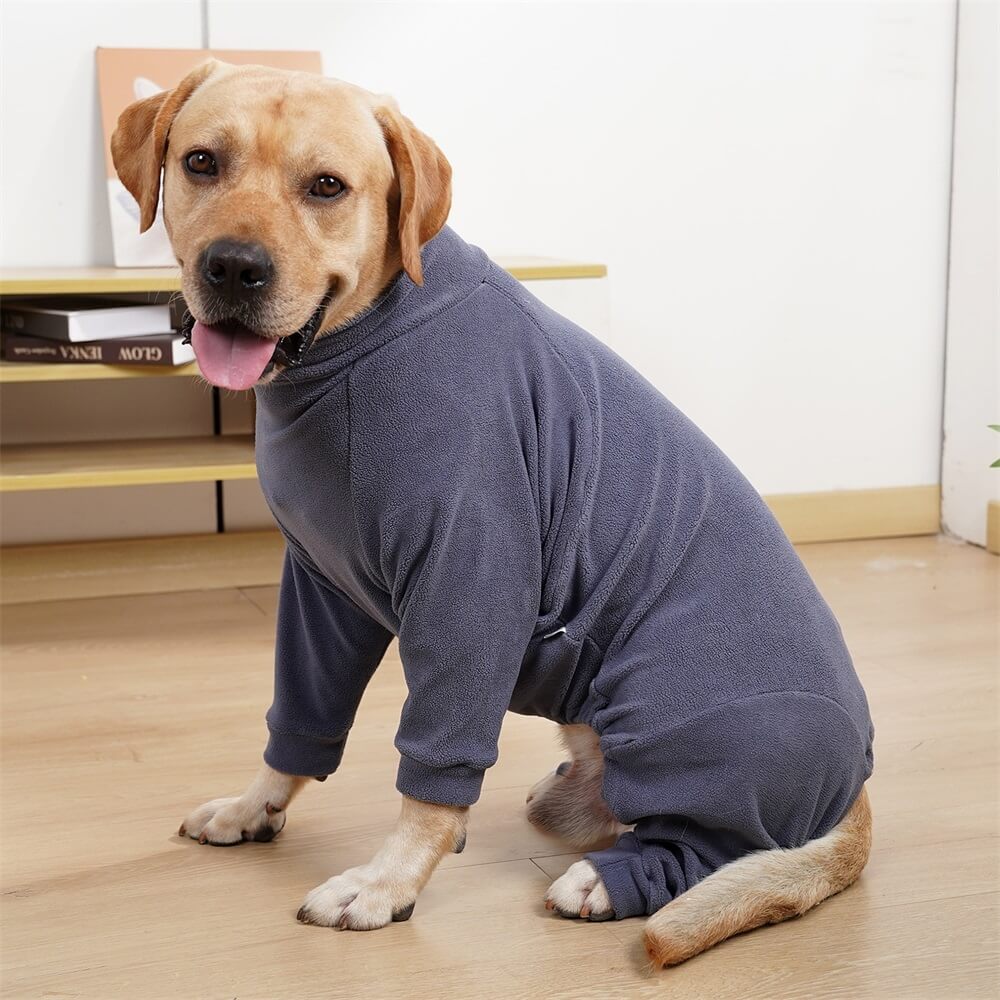 Cosy Fleece Dog Pyjamas - Perfect Sleepwear for Large Dogs