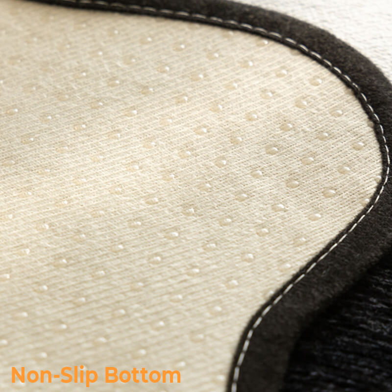Classic Black Irregular-Shaped Chenille Anti-Scratch Non-Slip Sofa Cover