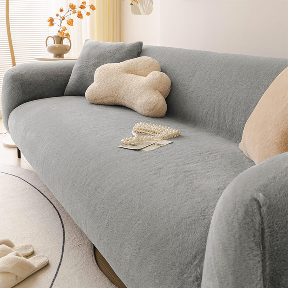 Ultra Soft Skin Friendly Plush Full Coverage Sofa Protector Sofa Cover