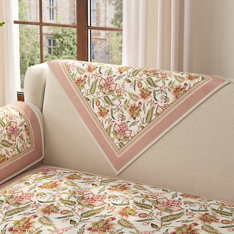 Garden Vintage Luxury Furniture Protector Non-Slip Sofa Cover