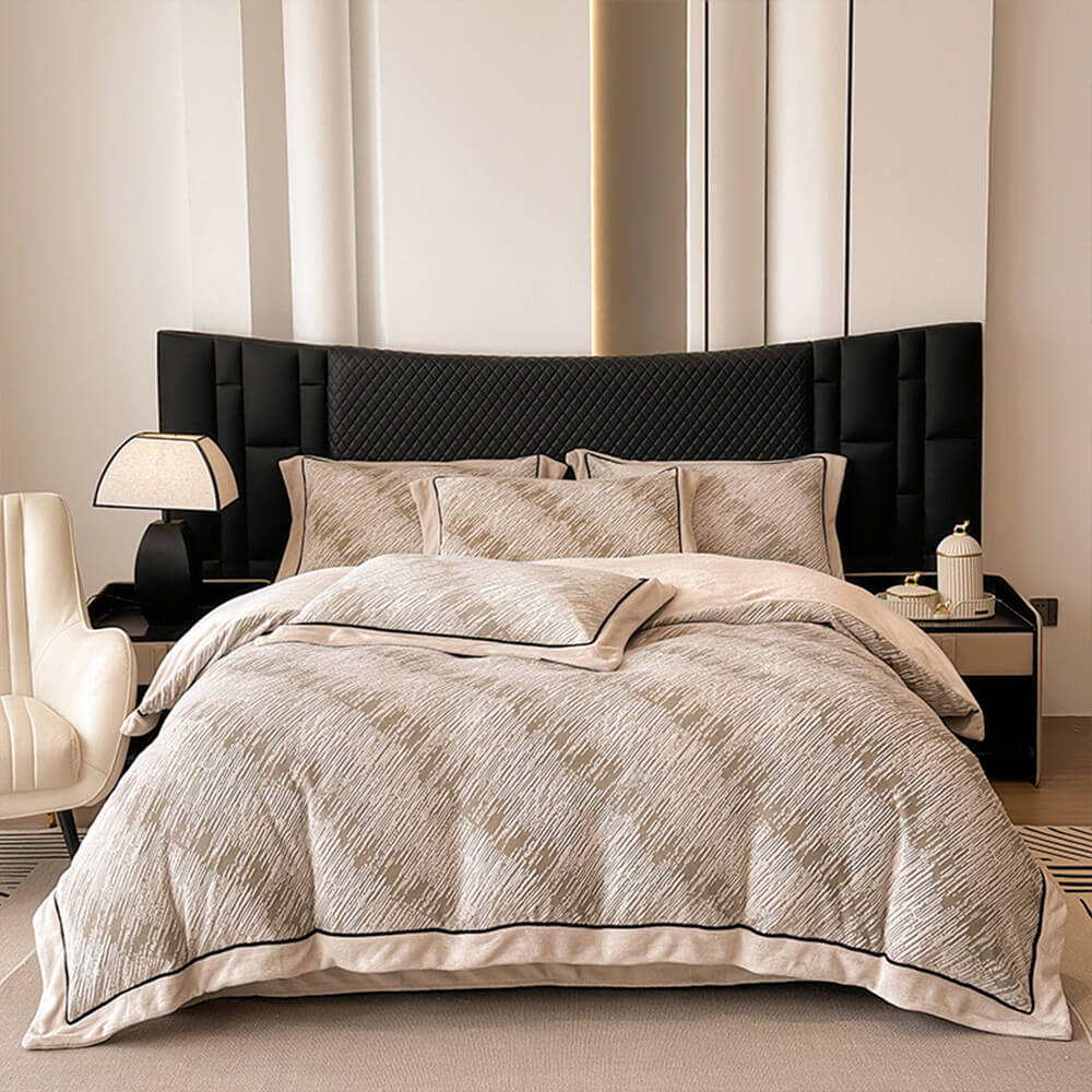 Luxurious Double-Sided Milk Velvet Warm Bed Sheet Set