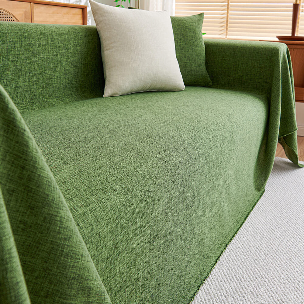 Modern Minimalist Linen Fringe Durable Sofa Cover