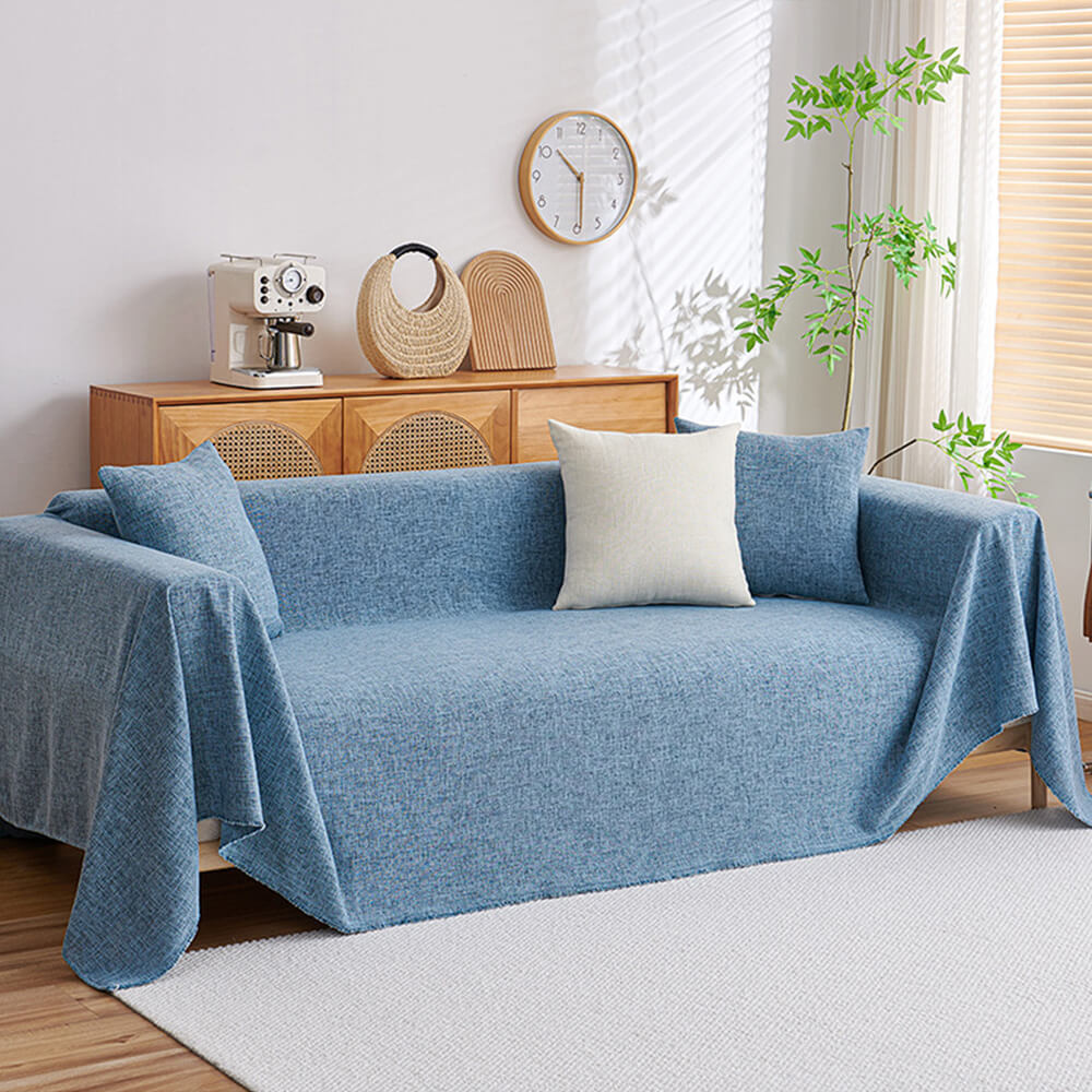 Modern Minimalist Linen Fringe Durable Sofa Cover