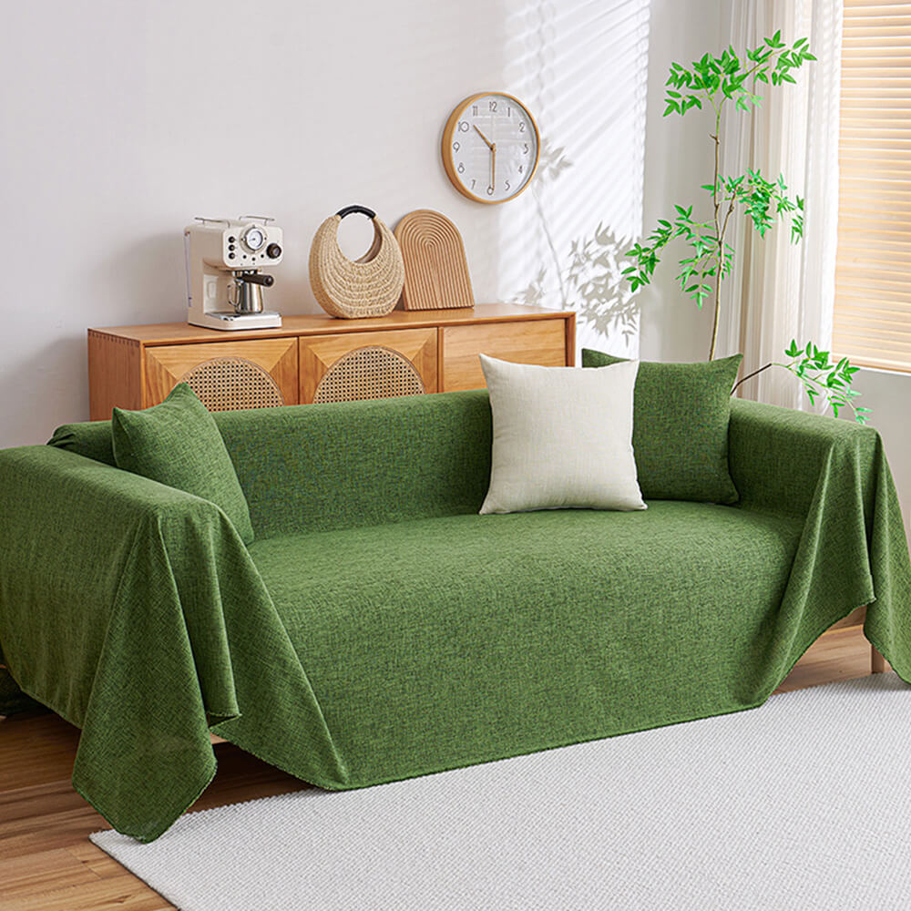 Modern Minimalist Linen Fringe Durable Sofa Cover