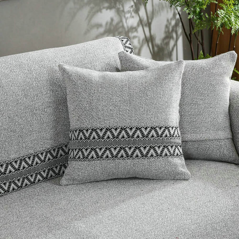 Boho Style Cotton Linen Textured Sofa Cover