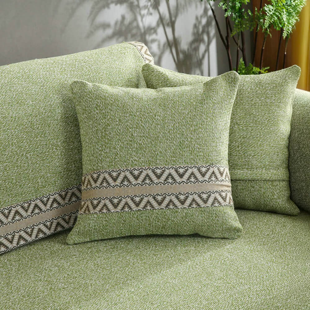 Boho Style Cotton Linen Textured Sofa Cover