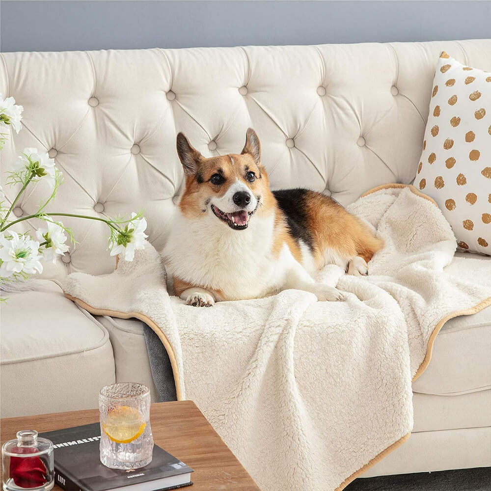 Cosy & Protective Throw Reversible Fleece Pet Blanket