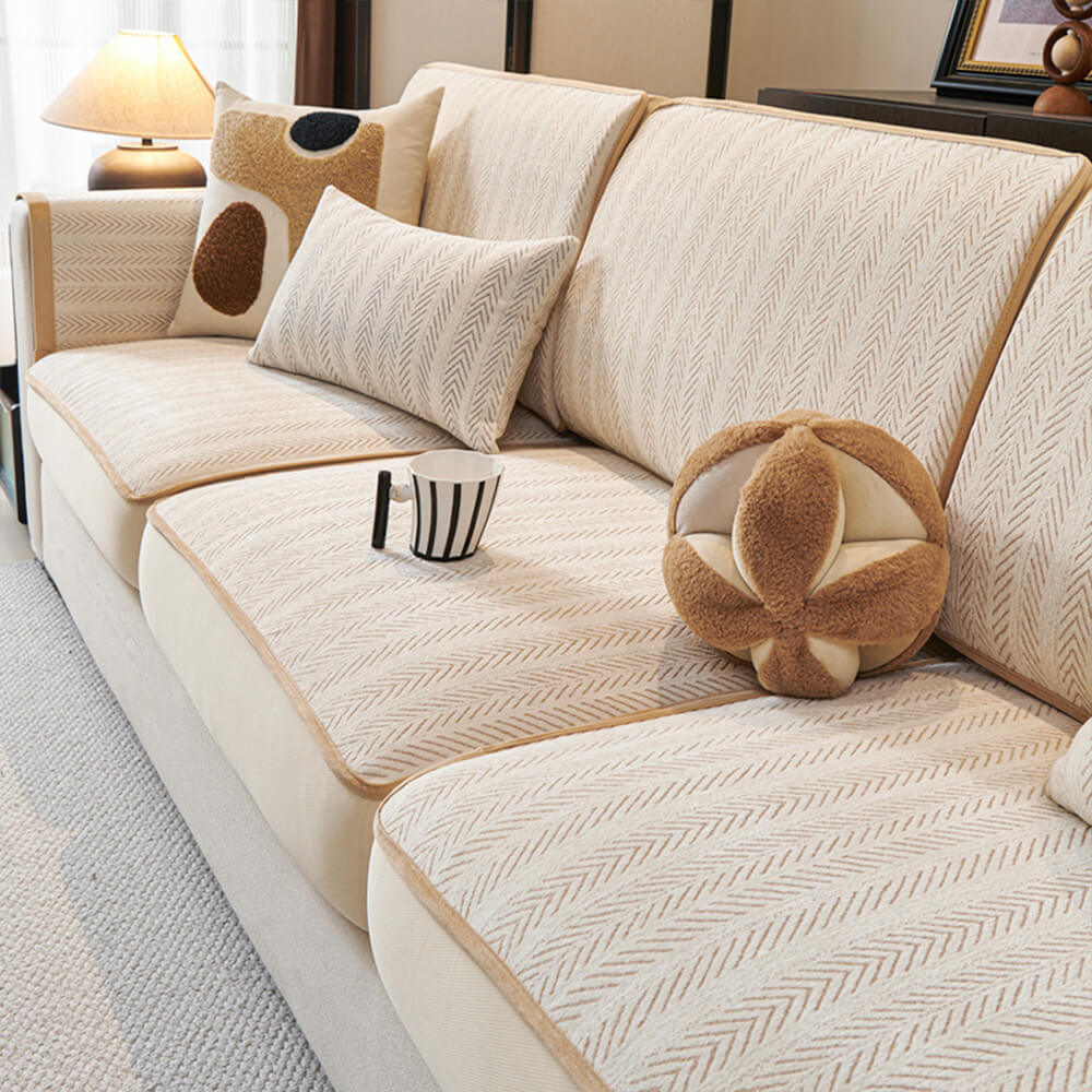 Classic Retro Stretch Chenille Sofa Cover – Full Protection with Elegant Design