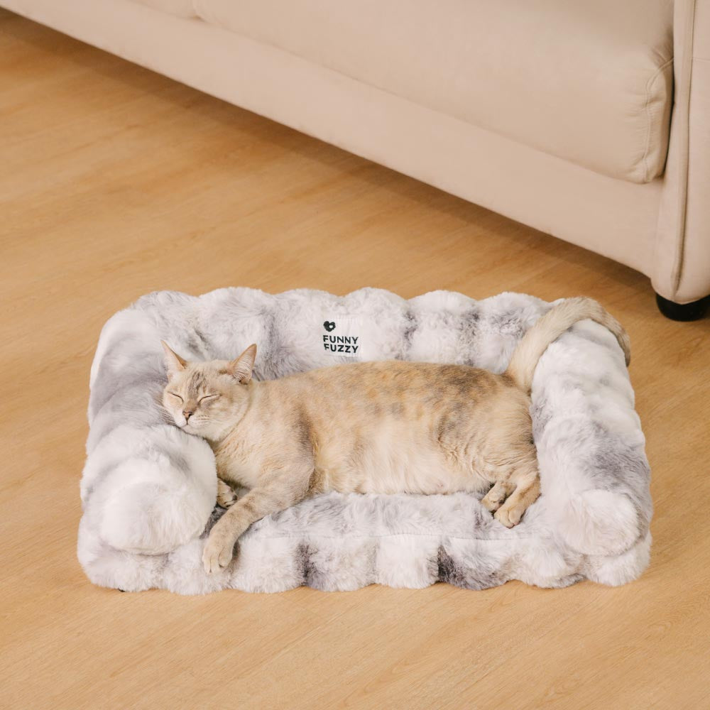 Fluffy Plush Thickened Cosy Calming Cat Sofa Bed