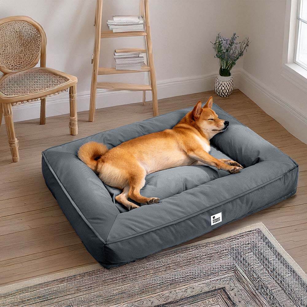 Fully Orthopaedic Surround Support Waterproof Fabric Anti-Anxiety Large Dog Bed